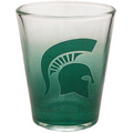 1.5 Oz. Colored Shot Glass (Hunter Green/ Clear)